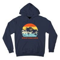 Switzerland Vintage Mountains Swiss Souvenir Gift Tall Hoodie