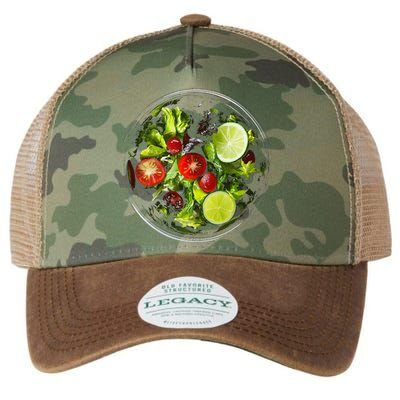 Saladkit Vegetable Motif Illustration Salad Kit Legacy Tie Dye Trucker Hat