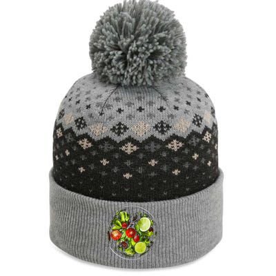 Saladkit Vegetable Motif Illustration Salad Kit The Baniff Cuffed Pom Beanie