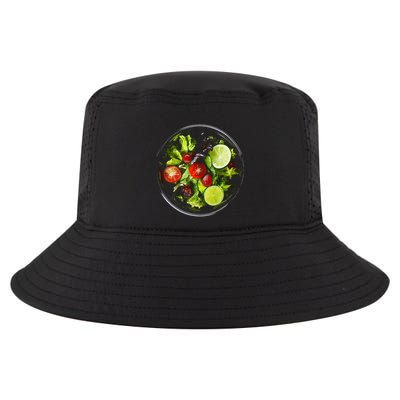 Saladkit Vegetable Motif Illustration Salad Kit Cool Comfort Performance Bucket Hat