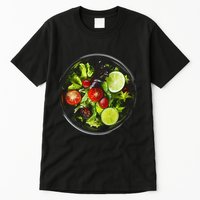 Saladkit Vegetable Motif Illustration Salad Kit Tall T-Shirt