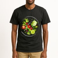 Saladkit Vegetable Motif Illustration Salad Kit Tall T-Shirt