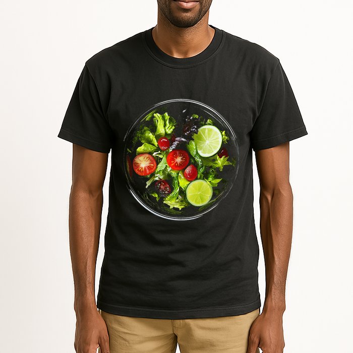 Saladkit Vegetable Motif Illustration Salad Kit Tall T-Shirt
