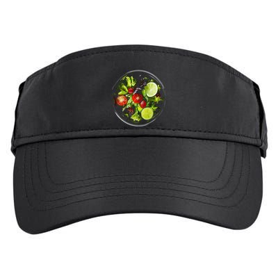 Saladkit Vegetable Motif Illustration Salad Kit Adult Drive Performance Visor