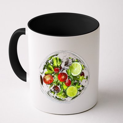 Saladkit Vegetable Motif Illustration Salad Kit Mug