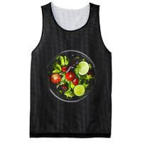Saladkit Vegetable Motif Illustration Salad Kit Mesh Reversible Basketball Jersey Tank