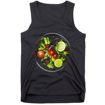 Saladkit Vegetable Motif Illustration Salad Kit Tank Top
