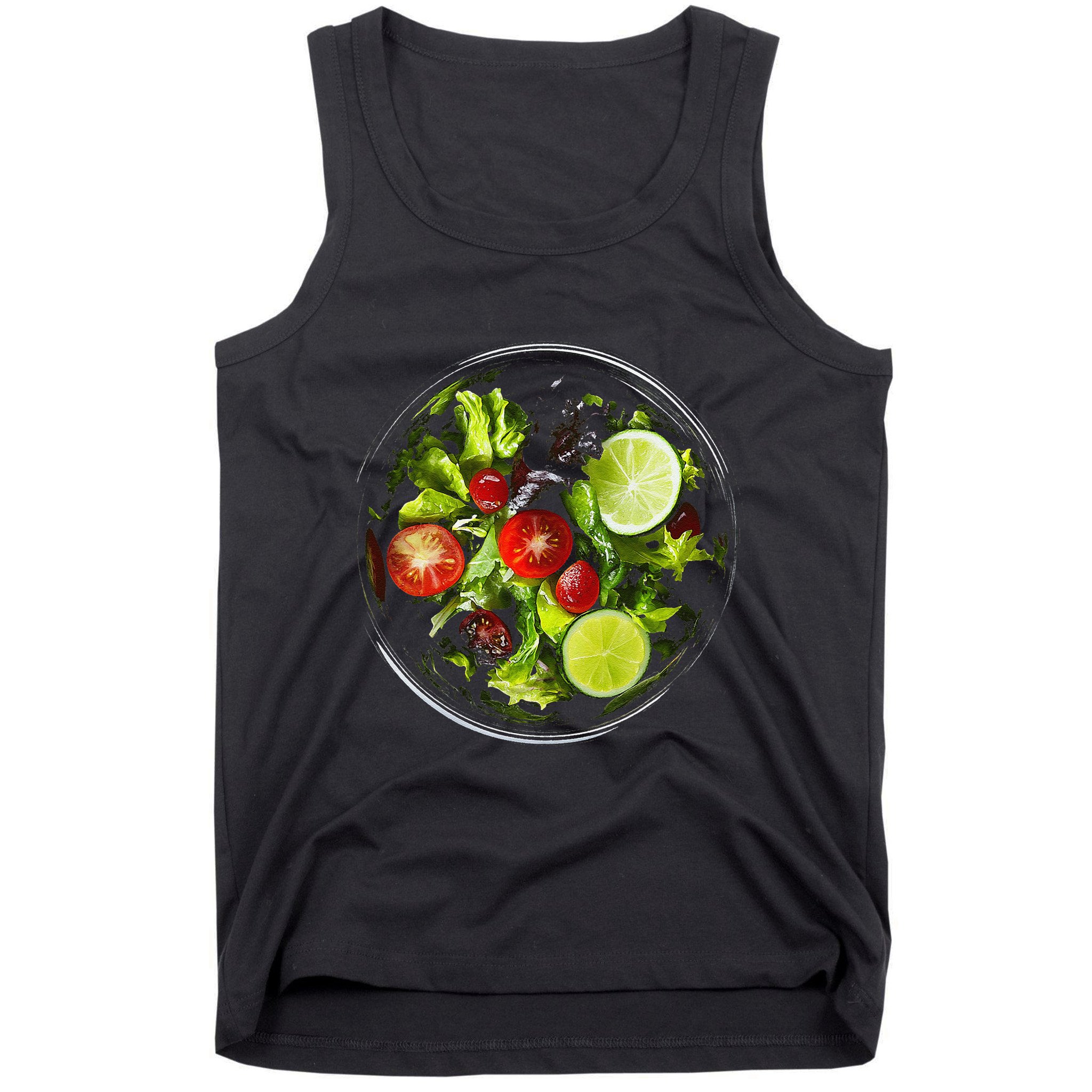 Saladkit Vegetable Motif Illustration Salad Kit Tank Top