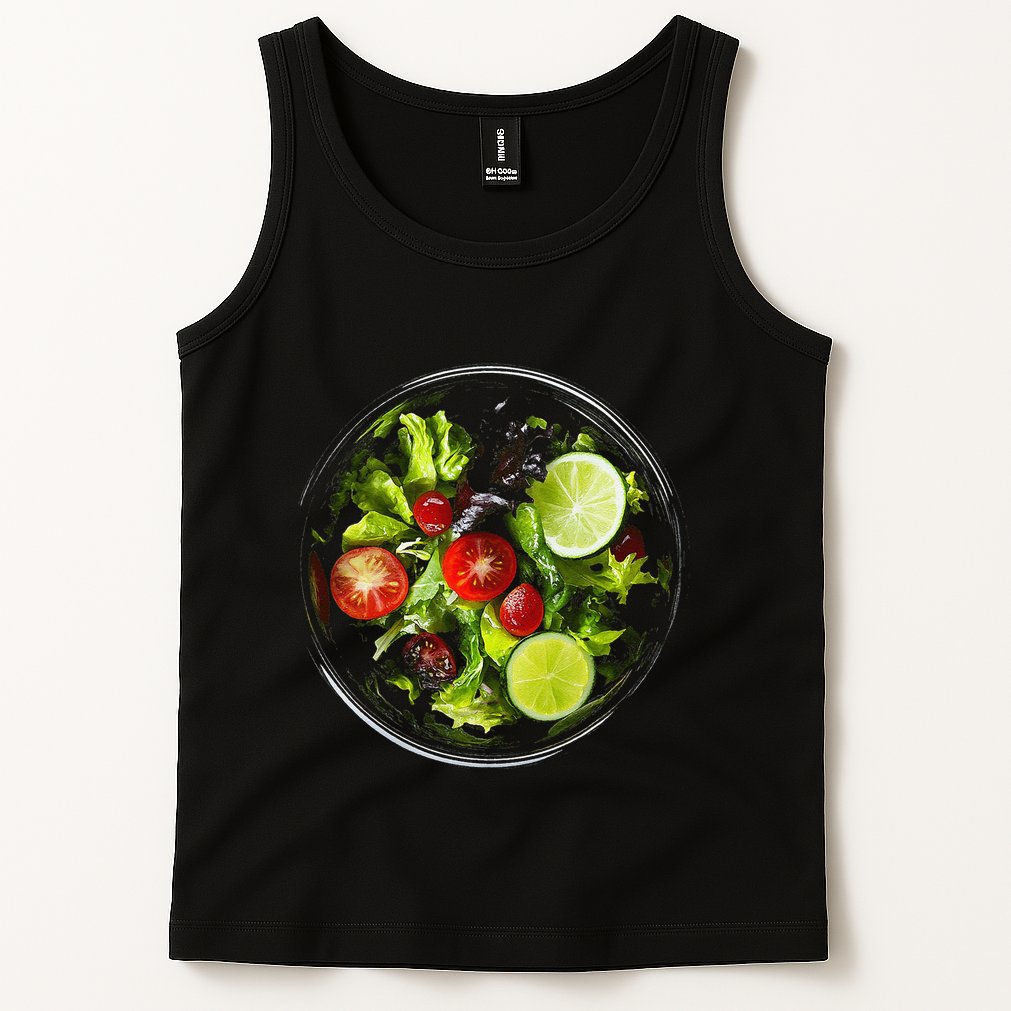 Saladkit Vegetable Motif Illustration Salad Kit Tank Top