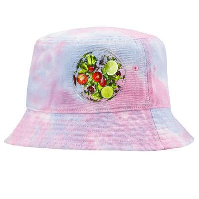 Saladkit Vegetable Motif Illustration Salad Kit Tie-Dyed Bucket Hat