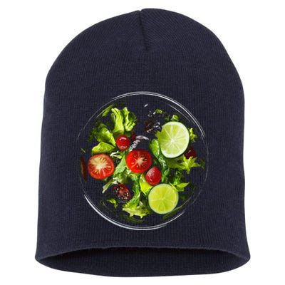 Saladkit Vegetable Motif Illustration Salad Kit Short Acrylic Beanie