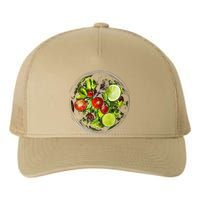 Saladkit Vegetable Motif Illustration Salad Kit Yupoong Adult 5-Panel Trucker Hat