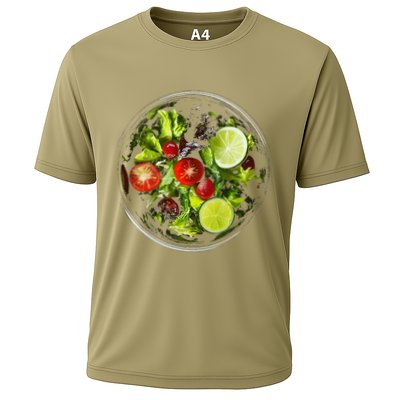 Saladkit Vegetable Motif Illustration Salad Kit Performance Shirt