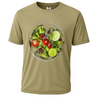 Saladkit Vegetable Motif Illustration Salad Kit Cooling Performance Crew T-Shirt