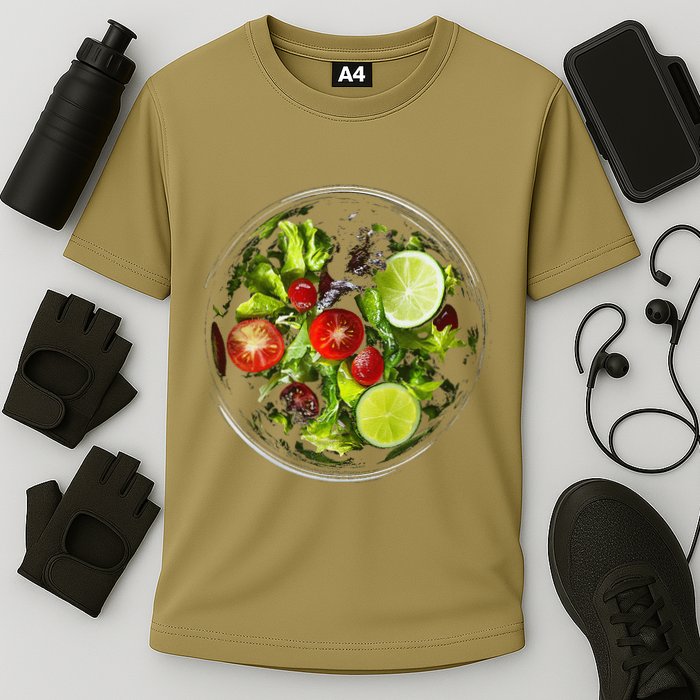 Saladkit Vegetable Motif Illustration Salad Kit Cooling Performance Crew T-Shirt