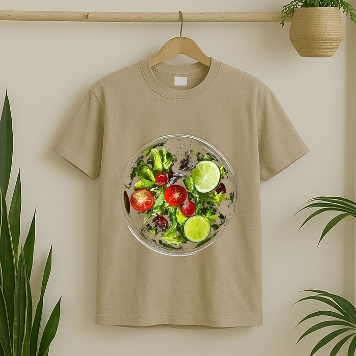 Saladkit Vegetable Motif Illustration Salad Kit T-Shirt