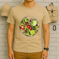 Saladkit Vegetable Motif Illustration Salad Kit T-Shirt
