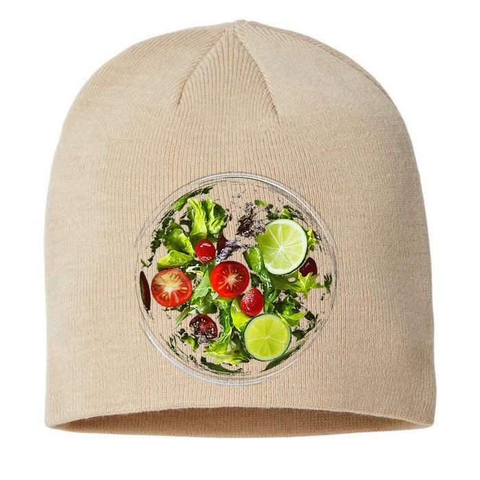 Saladkit Vegetable Motif Illustration Salad Kit Sustainable Beanie