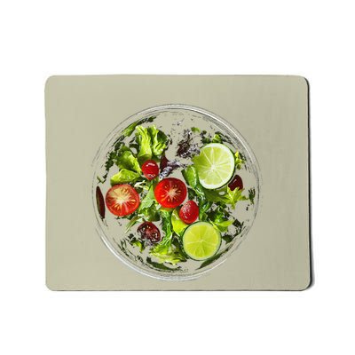 Saladkit Vegetable Motif Illustration Salad Kit Mousepad