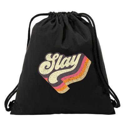 Slayinternet Viral Meme Dank Slang Vintage Style Retro Drawstring Bag
