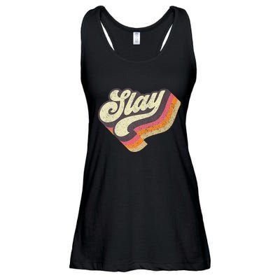 Slayinternet Viral Meme Dank Slang Vintage Style Retro Ladies Essential Flowy Tank