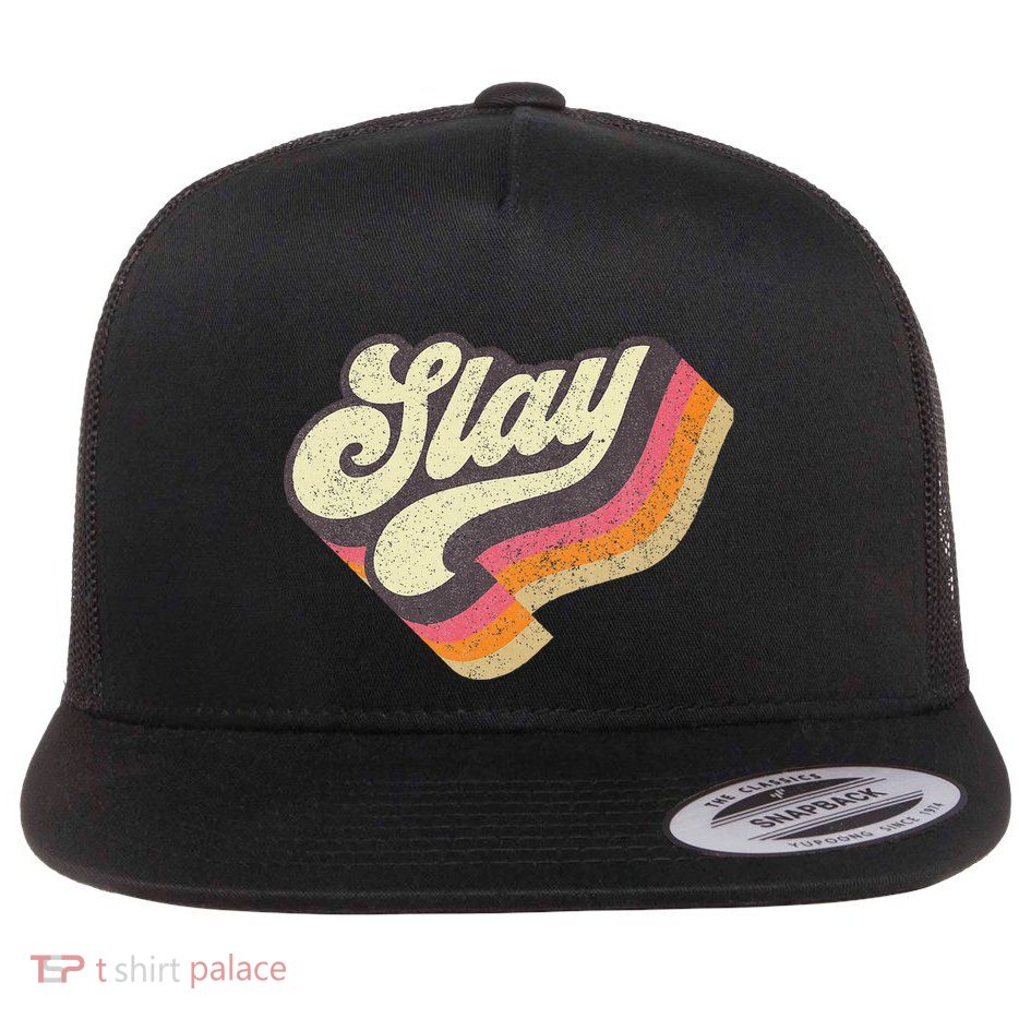 Slayinternet Viral Meme Dank Slang Vintage Style Retro Flatbill Hat