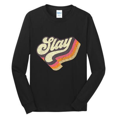 Slayinternet Viral Meme Dank Slang Vintage Style Retro Tall Long Sleeve T-Shirt
