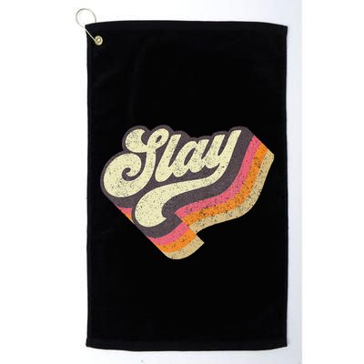 Slayinternet Viral Meme Dank Slang Vintage Style Retro Golf Towel