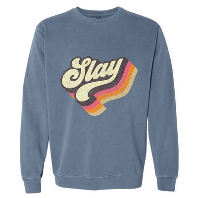 Slayinternet Viral Meme Dank Slang Vintage Style Retro Garment-Dyed Sweatshirt