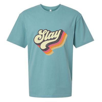 Slayinternet Viral Meme Dank Slang Vintage Style Retro Sueded Cloud Jersey T-Shirt