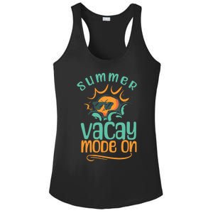 Summer Vacay Mode On Vacation Travel Holiday Trip Funny Gift Ladies PosiCharge Competitor Racerback Tank