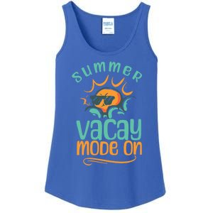 Summer Vacay Mode On Vacation Travel Holiday Trip Funny Gift Ladies Essential Tank