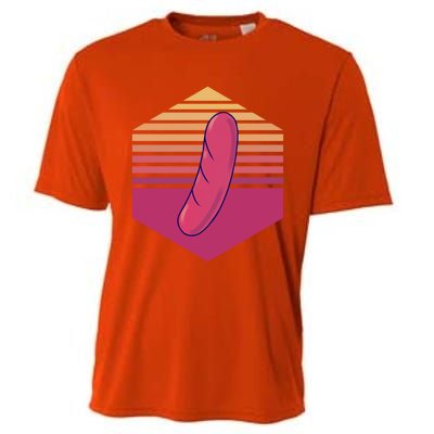 Sausage Vintage Meaningful Gift Cooling Performance Crew T-Shirt