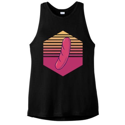 Sausage Vintage Meaningful Gift Ladies PosiCharge Tri-Blend Wicking Tank