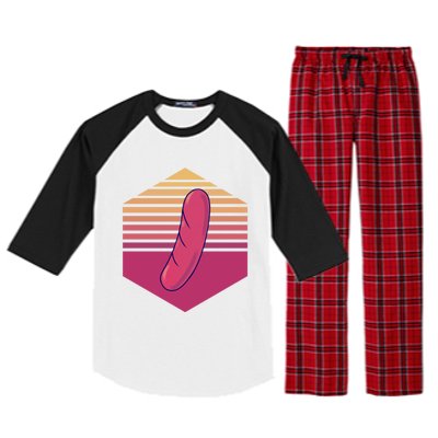 Sausage Vintage Meaningful Gift Raglan Sleeve Pajama Set