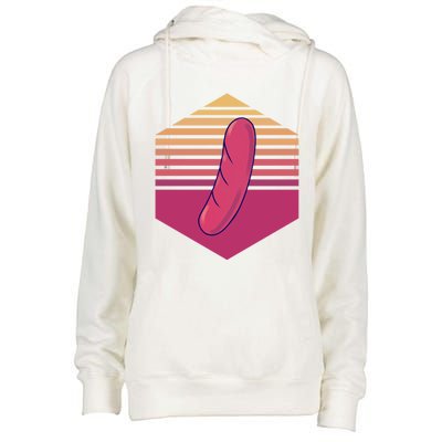 Sausage Vintage Meaningful Gift Womens Funnel Neck Pullover Hood