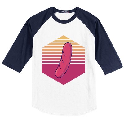 Sausage Vintage Meaningful Gift Baseball Sleeve Shirt