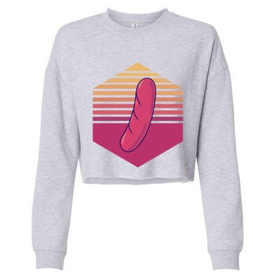 Sausage Vintage Meaningful Gift Cropped Pullover Crew