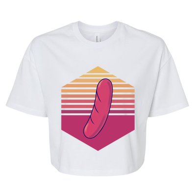 Sausage Vintage Meaningful Gift Bella+Canvas Jersey Crop Tee