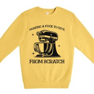 Sarcastic Vulgar Making A Fuck To Give Premium Crewneck Sweatshirt