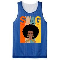 Swag Vintage Melanin Afro Queen Black History Month Gift Mesh Reversible Basketball Jersey Tank