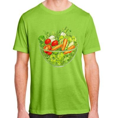 Saladkit Vegetable Motif Illustration Salad Kit Adult ChromaSoft Performance T-Shirt