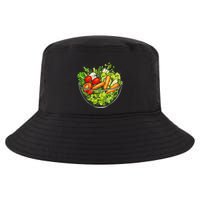 Saladkit Vegetable Motif Illustration Salad Kit Cool Comfort Performance Bucket Hat