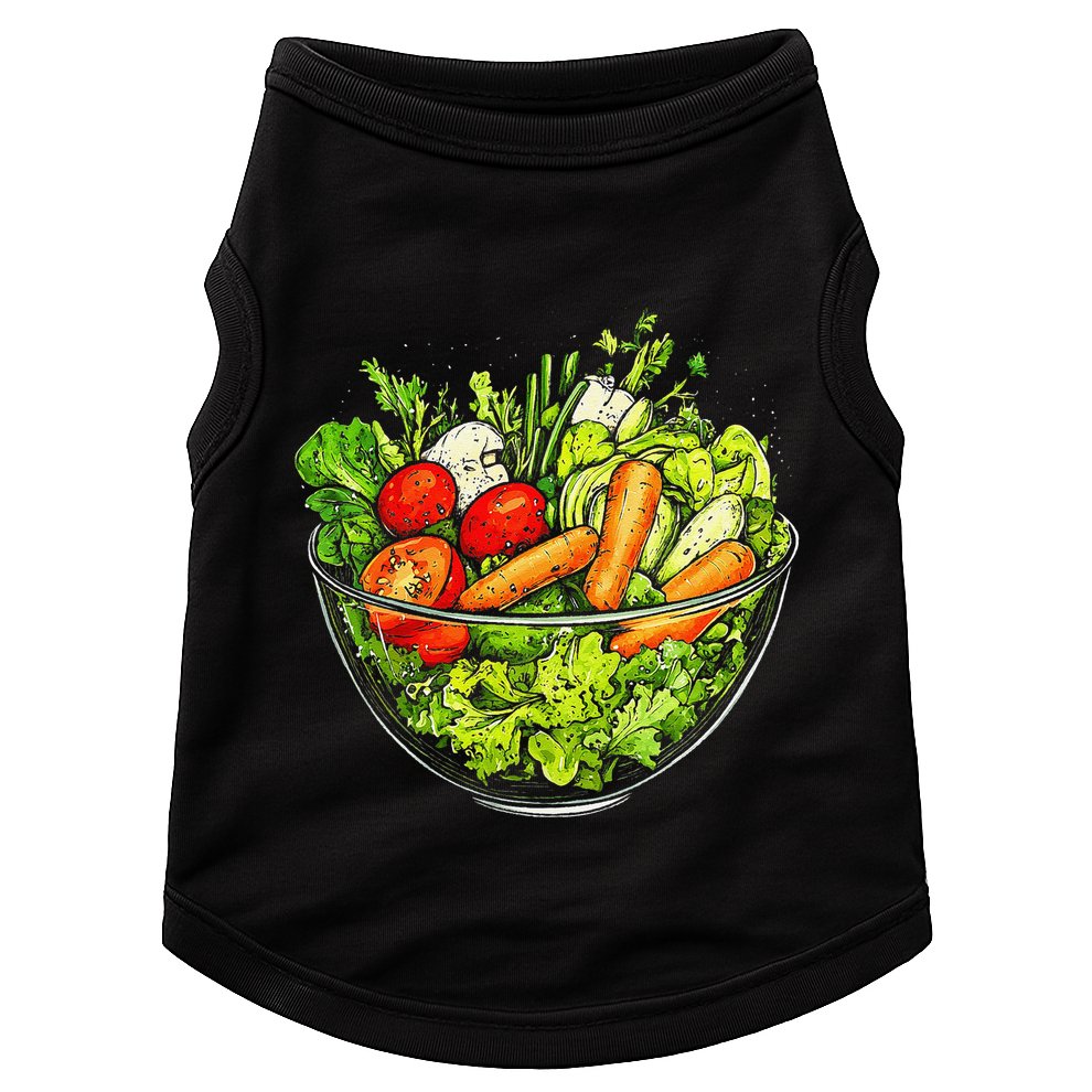 Saladkit Vegetable Motif Illustration Salad Kit Doggie Tank