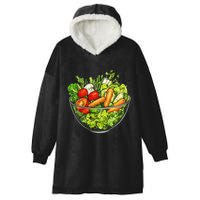 Saladkit Vegetable Motif Illustration Salad Kit Hooded Wearable Blanket