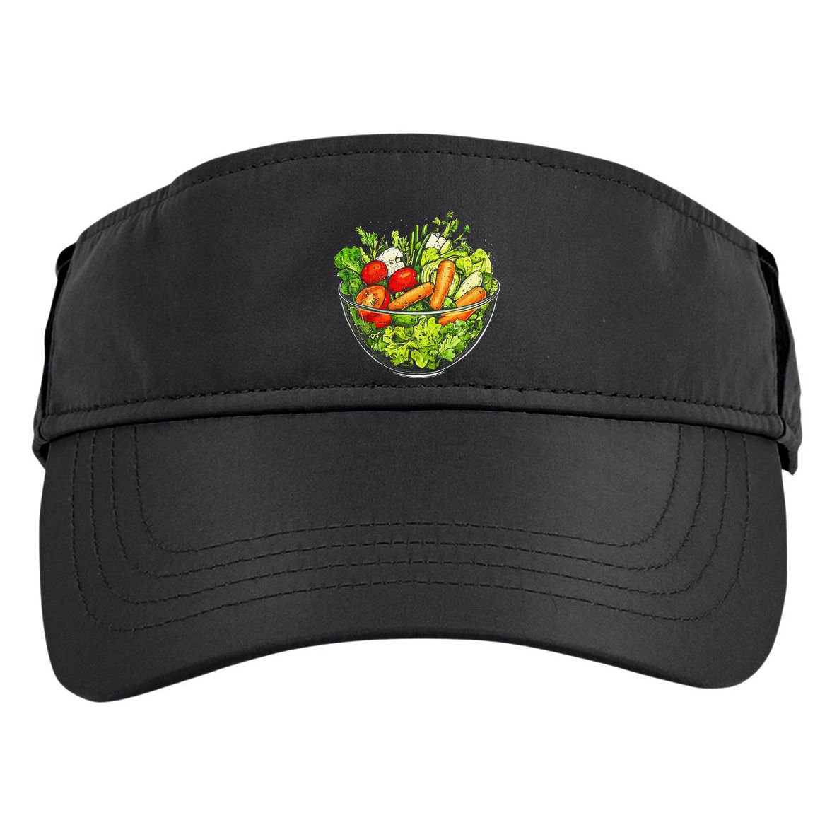 Saladkit Vegetable Motif Illustration Salad Kit Adult Drive Performance Visor