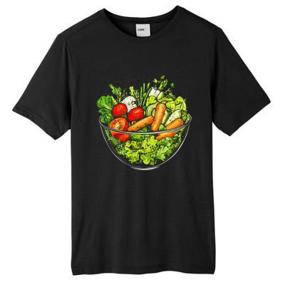 Saladkit Vegetable Motif Illustration Salad Kit Tall Fusion ChromaSoft Performance T-Shirt