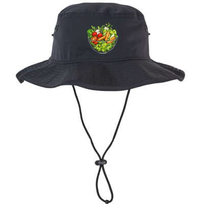 Saladkit Vegetable Motif Illustration Salad Kit Bucket Hat