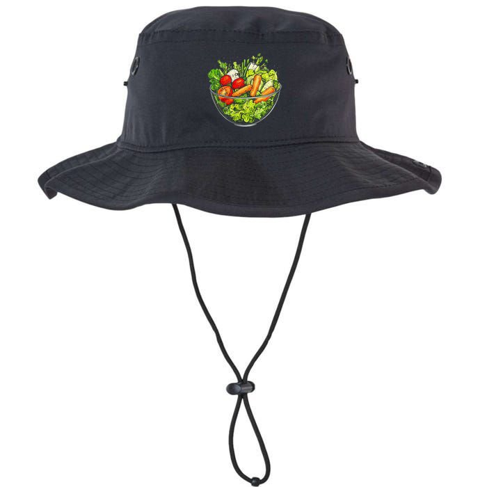 Saladkit Vegetable Motif Illustration Salad Kit Bucket Hat