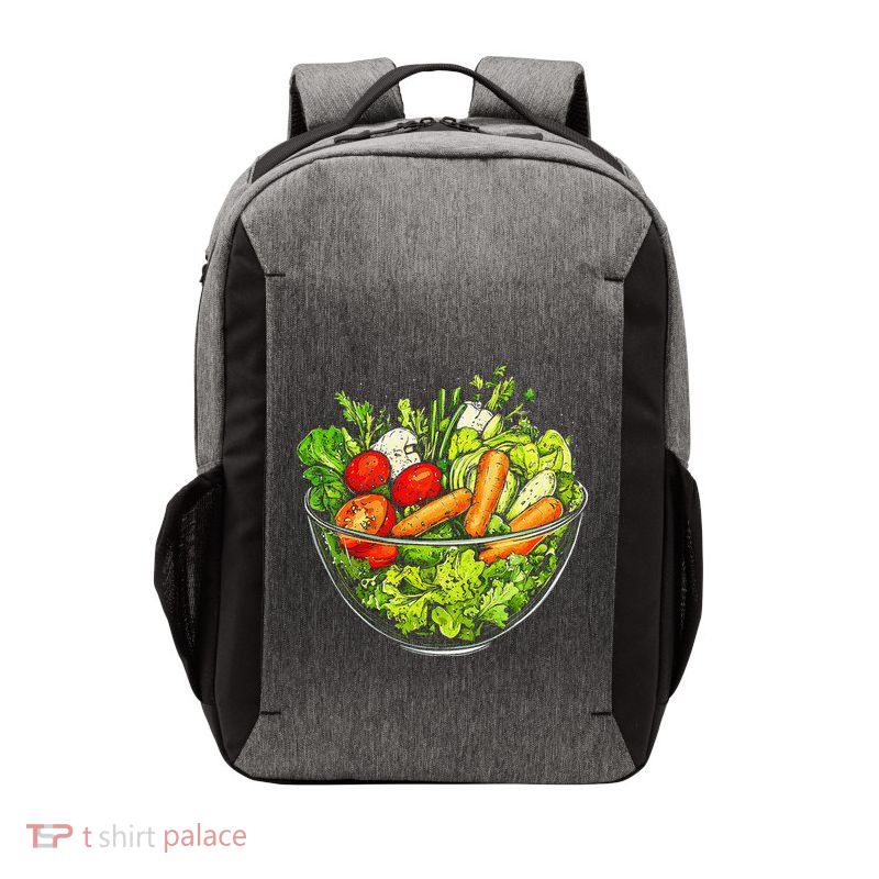 Saladkit Vegetable Motif Illustration Salad Kit Vector Backpack